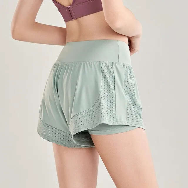 2 in 1 built-in yoga Shorts