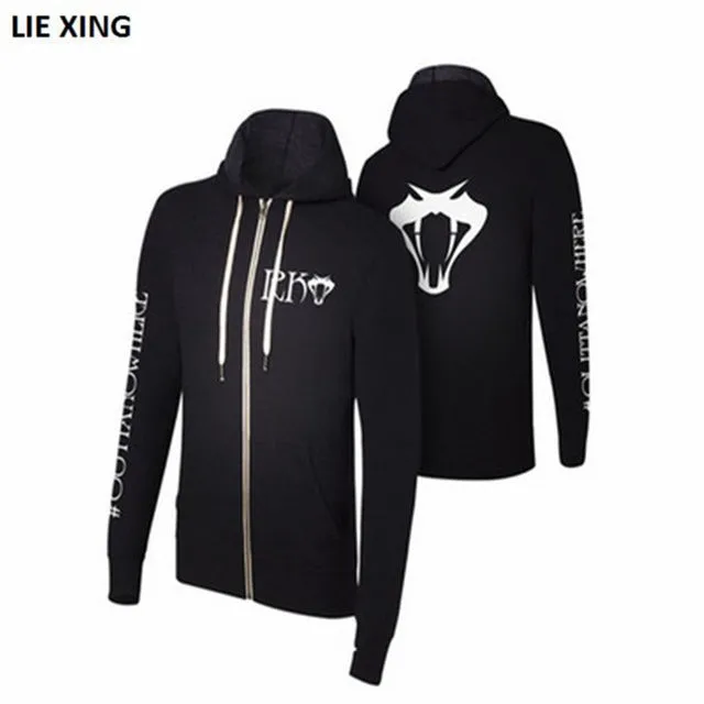 2018 New Jacket Wrestling Sweatshirts Roman Seth AJ Style Shield Men Hoodie Zipper Coat