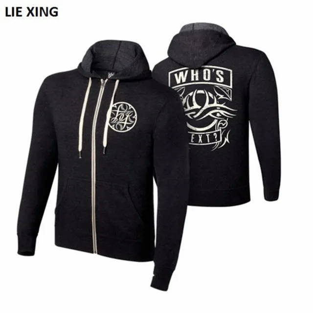 2018 New Jacket Wrestling Sweatshirts Roman Seth AJ Style Shield Men Hoodie Zipper Coat