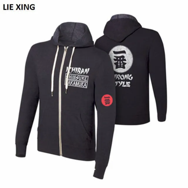 2018 New Jacket Wrestling Sweatshirts Roman Seth AJ Style Shield Men Hoodie Zipper Coat