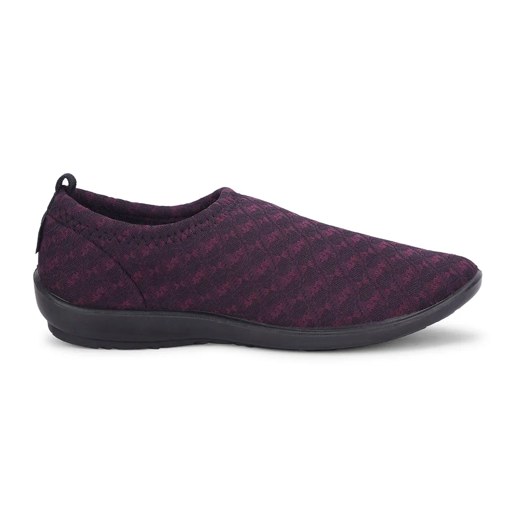 A-HA By Liberty MARINA-203 Women Casual Maroon Ballerina Shoes