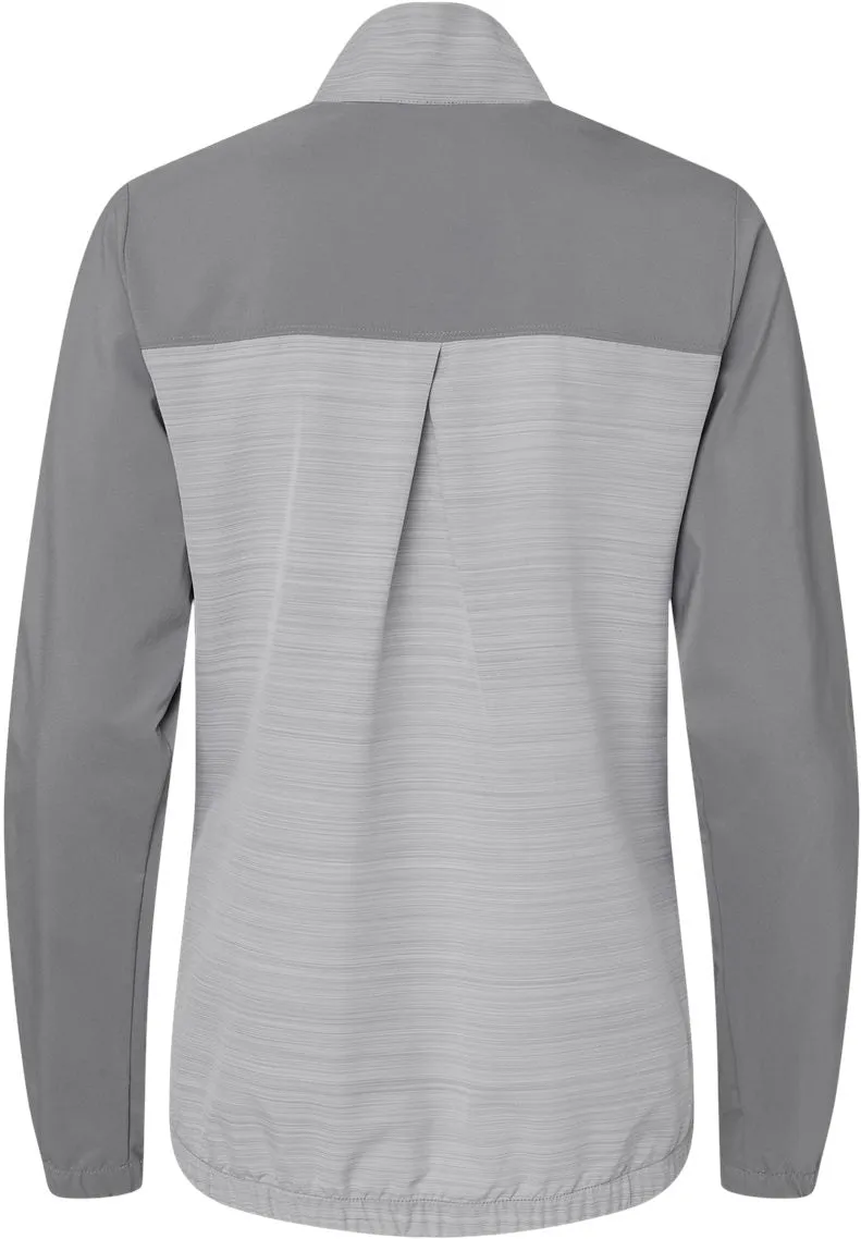 Adidas Ladies Heather Block Full-Zip Wind Jacket