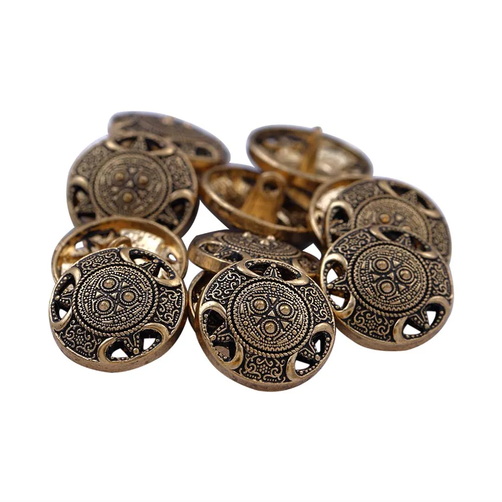 Antique Vintage Looking Metal Buttons for Men/Women Clothing