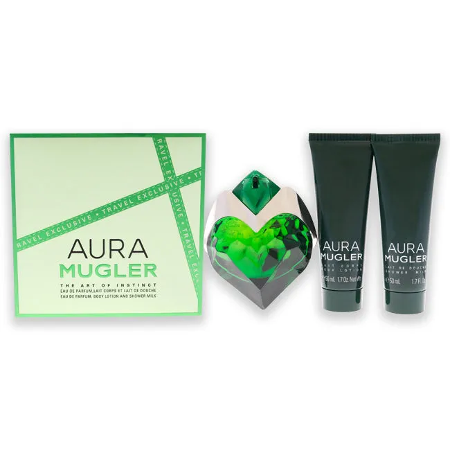 Aura Mugler by Thierry Mugler for Women - 3 Pc Gift Set