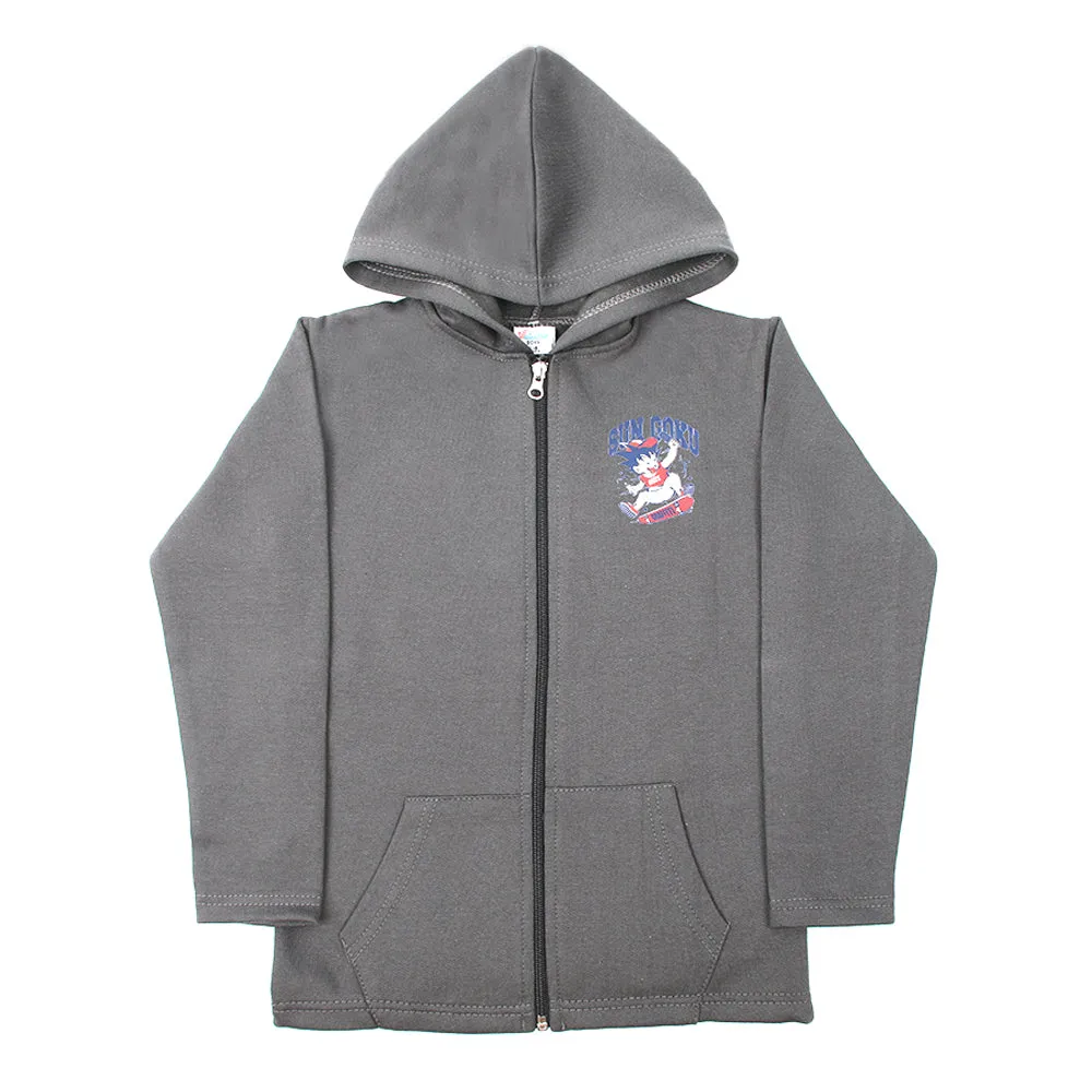 Boys Full Sleeves Hoodie Jackets - Grey