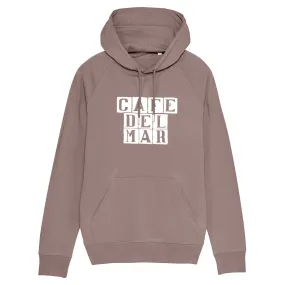 Café del Mar White Tile Logo Men's Hooded Sweatshirt