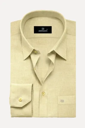 Davos - Flaxen Sandal Formal Shirts for Men | Ariser