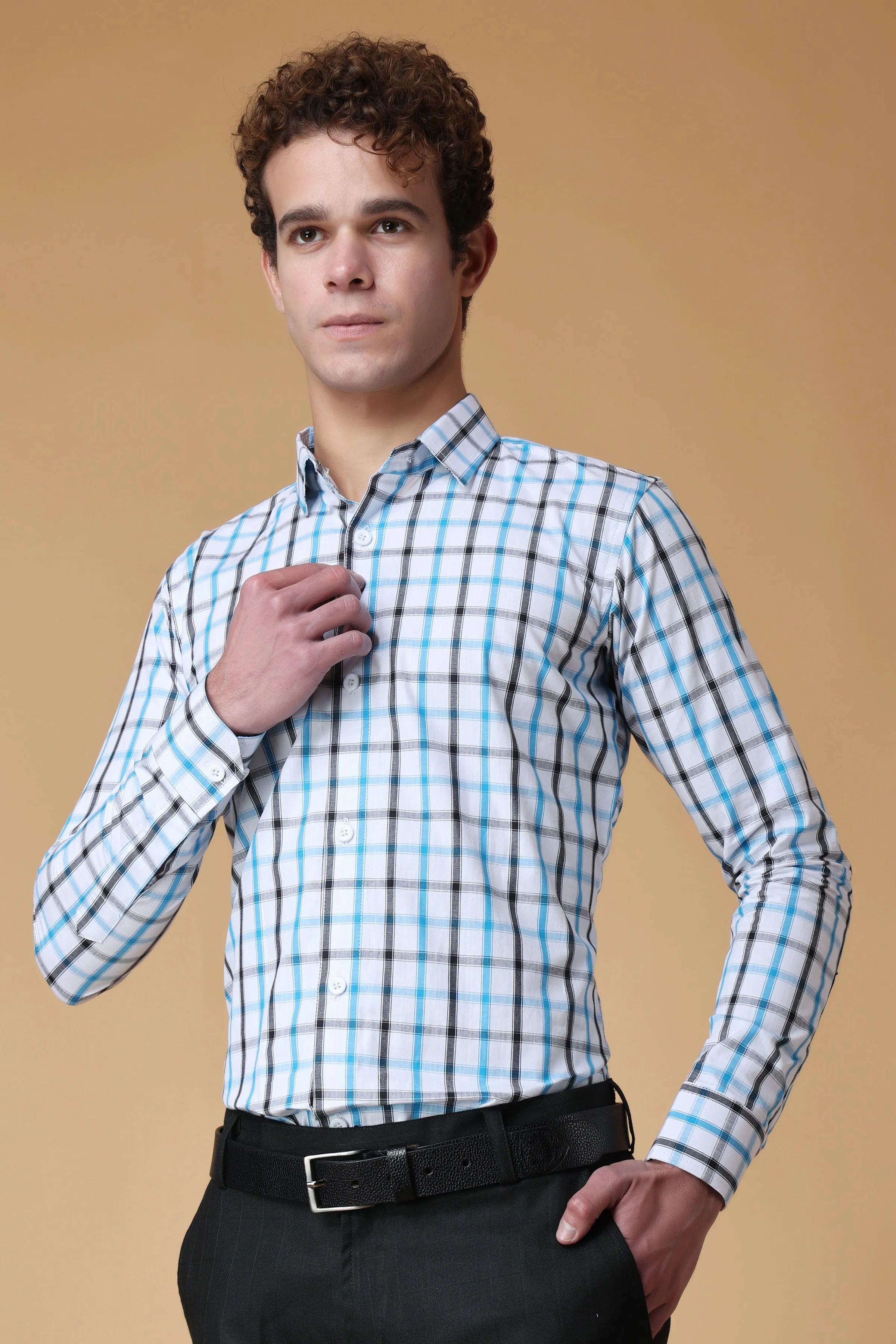 Duo Checkered Cotton Shirt