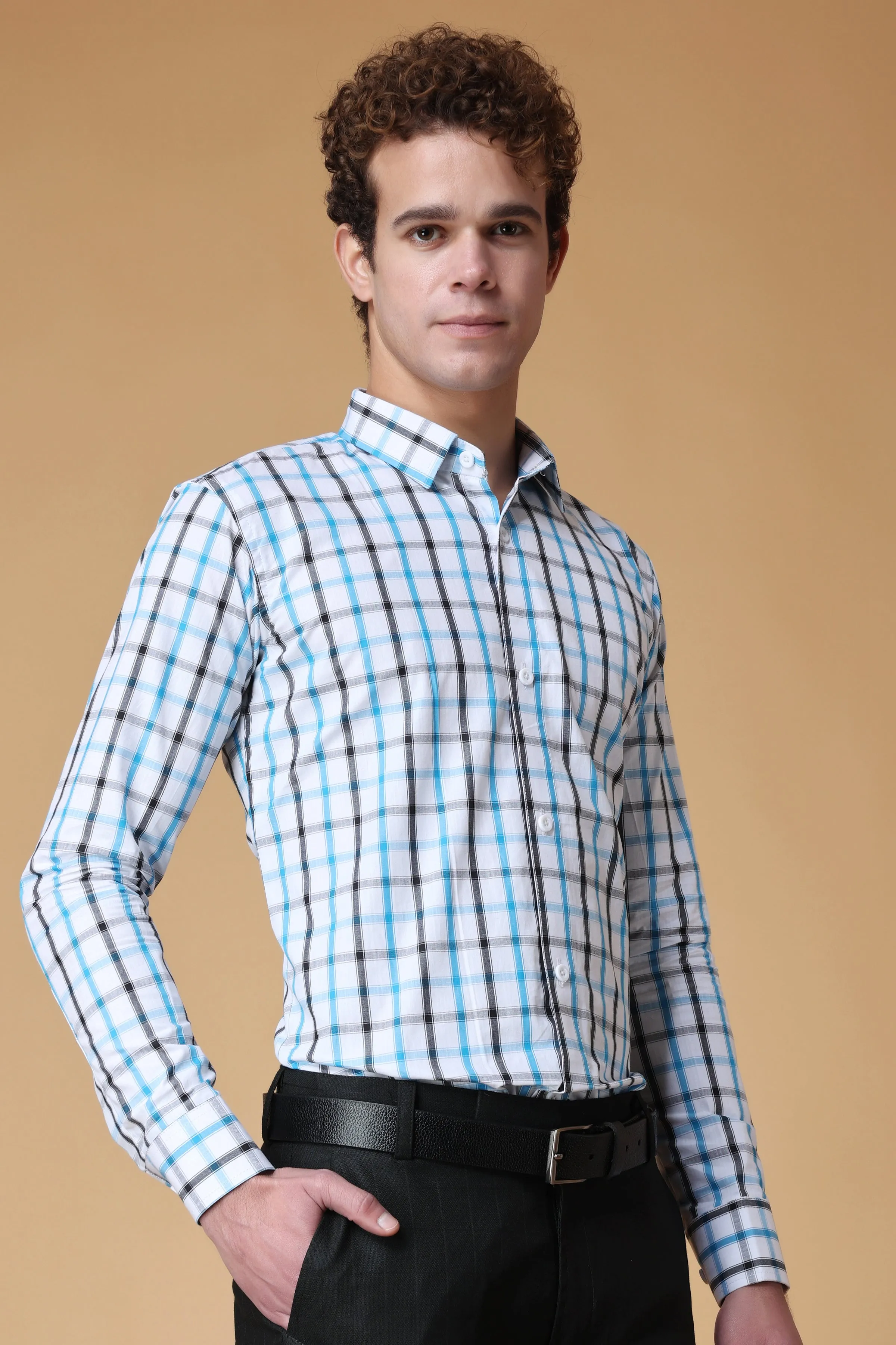 Duo Checkered Cotton Shirt