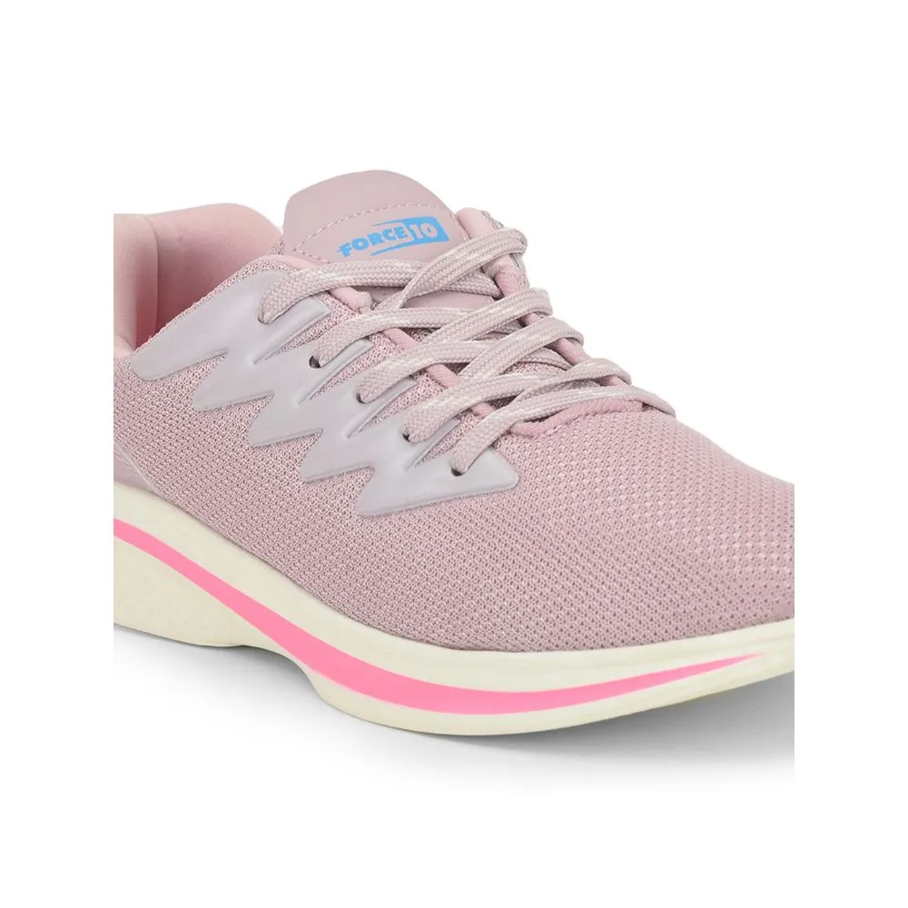 Force 10 Lacing Pink Casual Shoes For Women CEINA By Liberty