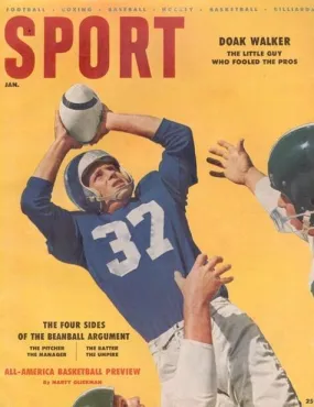 January 1956 Sport Cover (Doak Walker, Detroit Lions)