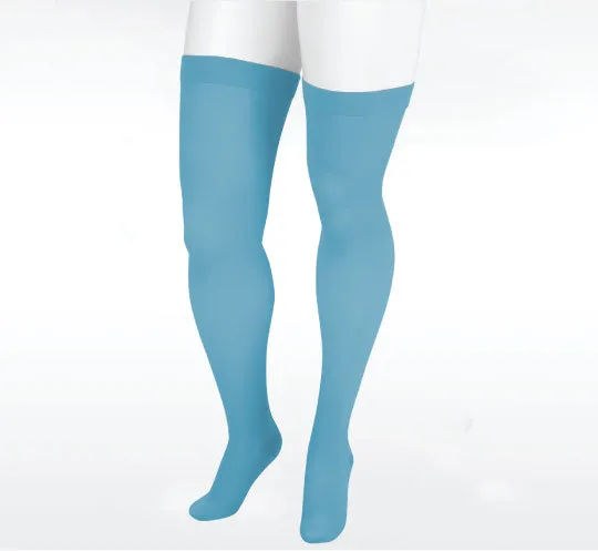 Juzo Naturally Sheer Thigh High 15-20 mmhg w/ Silicone Band, Trend Colors