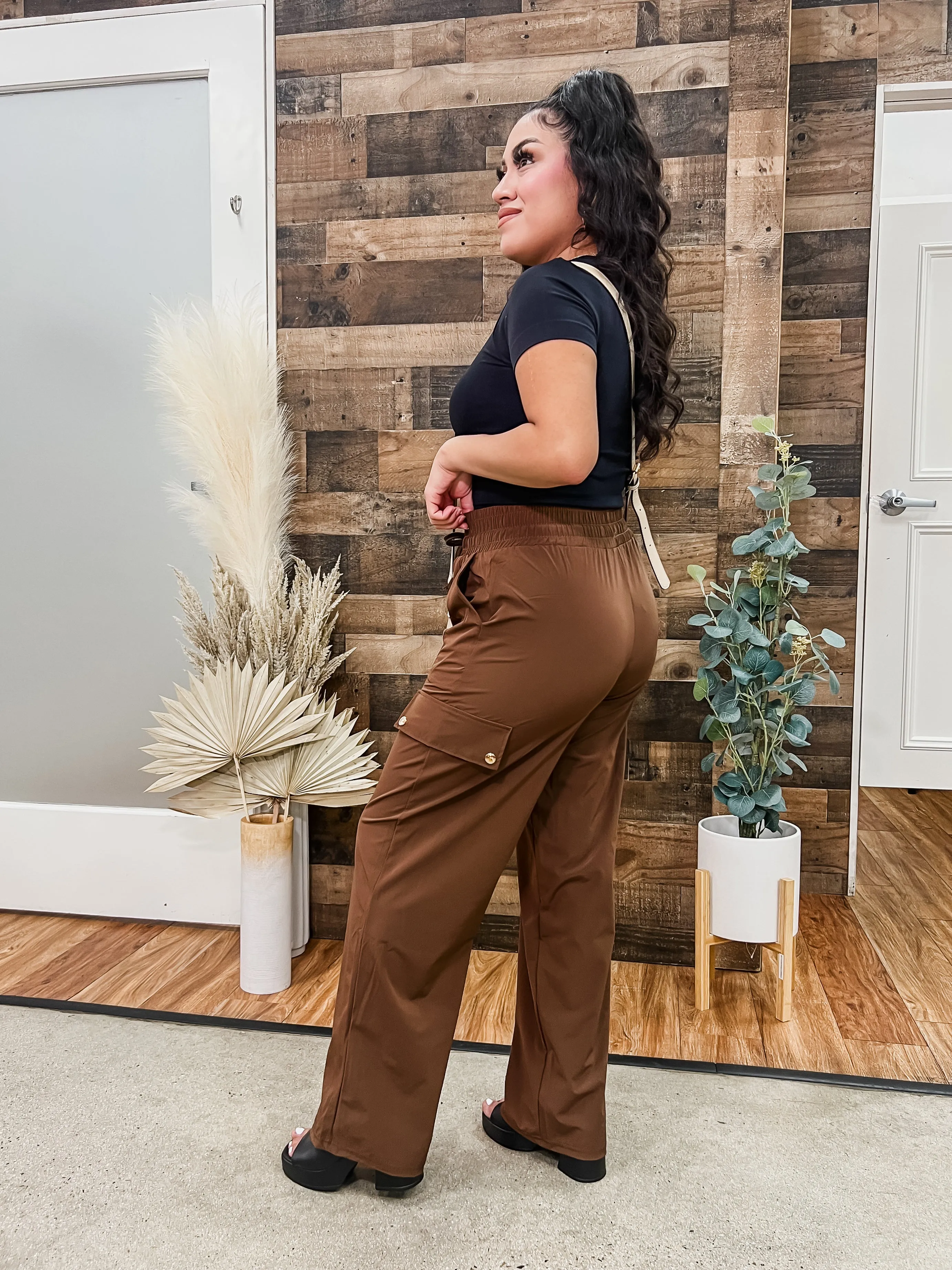 Khloe Drawstring Waist Pocket Pants