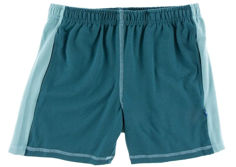 KicKee Pants Oasis with Glacier Performance Jersey Sport Shorts