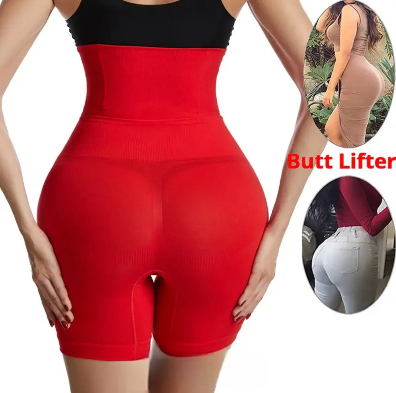 Lady Fitness Belly Control Seamless Boyshorts Sexy M/L