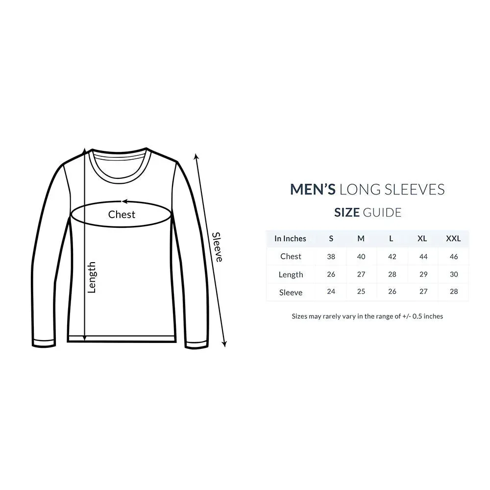 Love-Yourself Typography Print Full Sleeves Cotton  T-shirt for Men