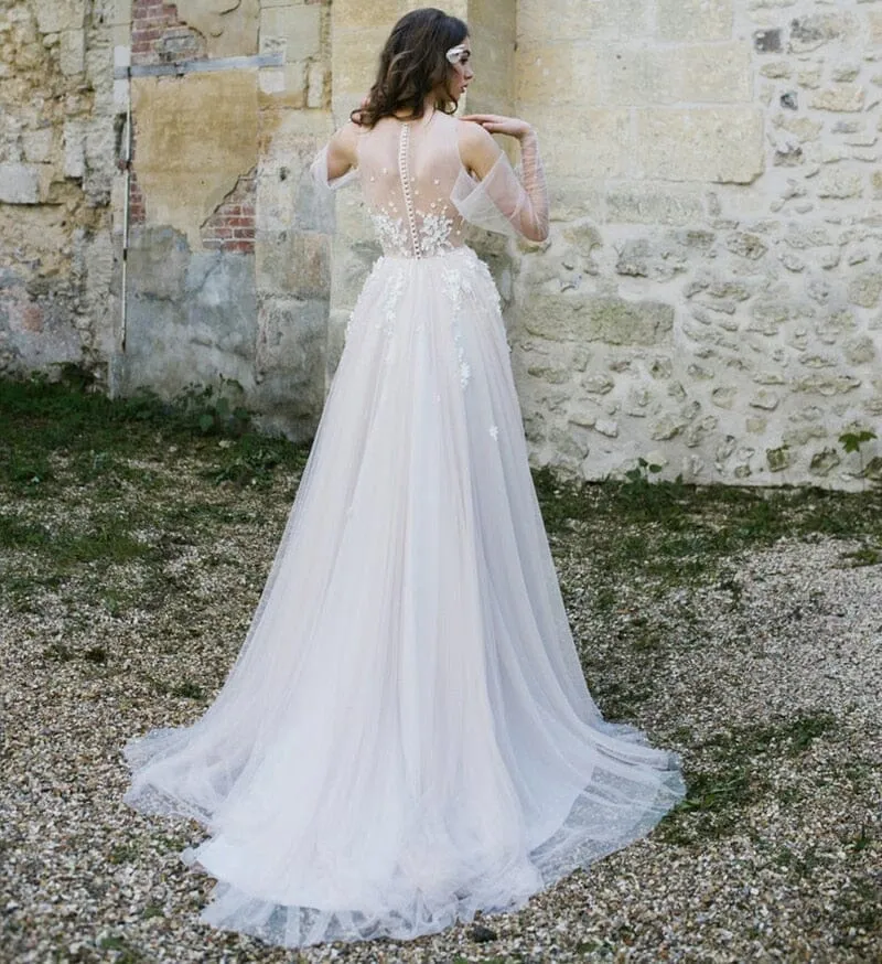 Majesty Floral Lace Wedding Dress