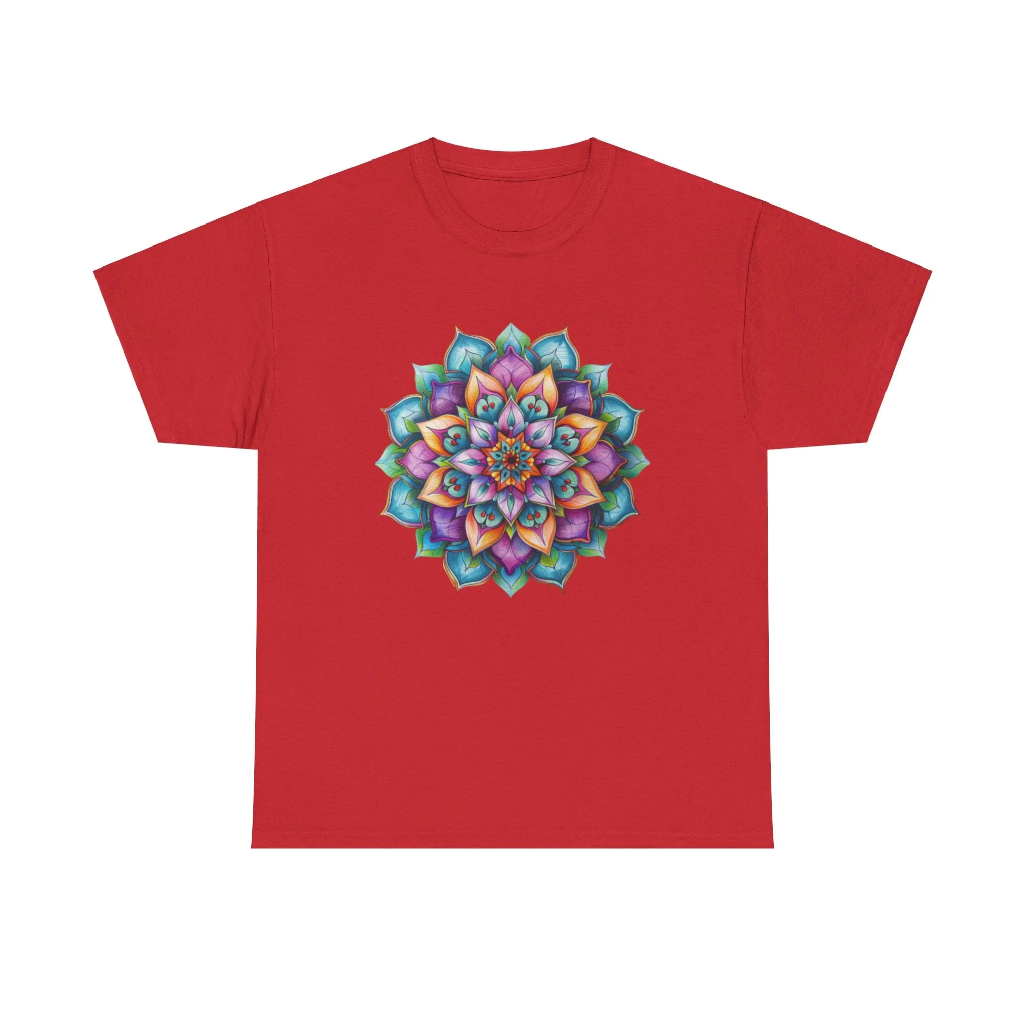 Mandala Art Yoga Mindfulness Tee - Unisex Cotton