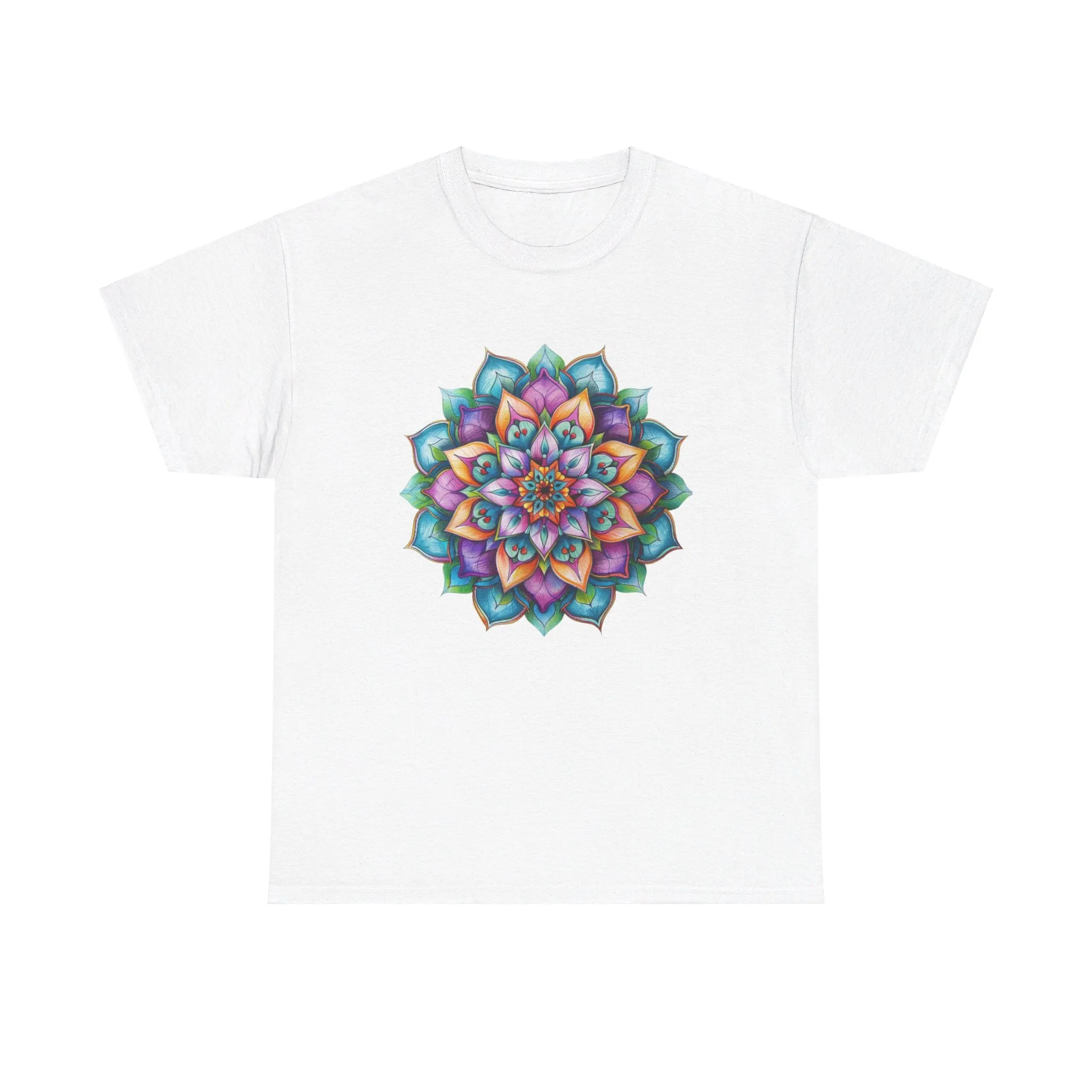 Mandala Art Yoga Mindfulness Tee - Unisex Cotton