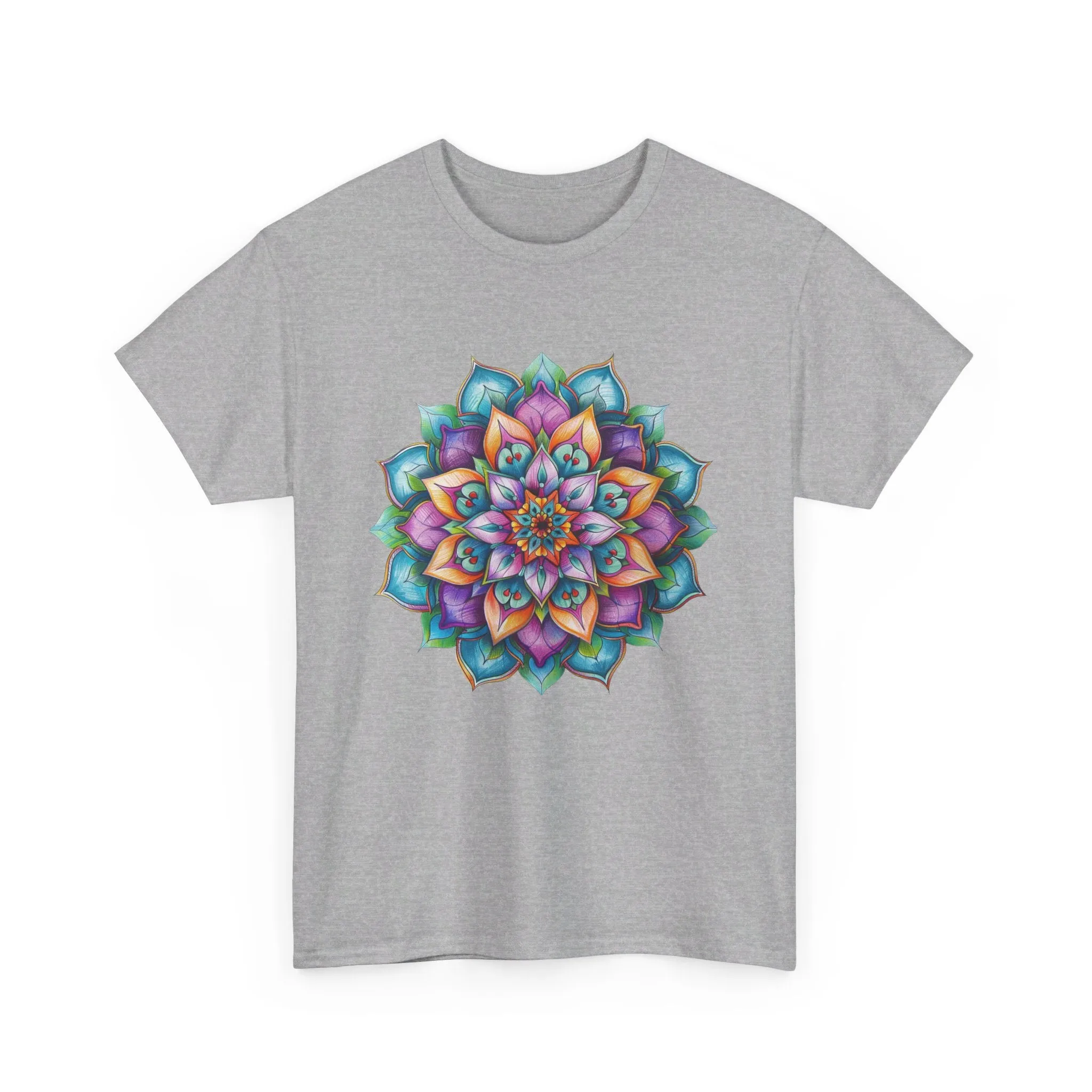 Mandala Art Yoga Mindfulness Tee - Unisex Cotton