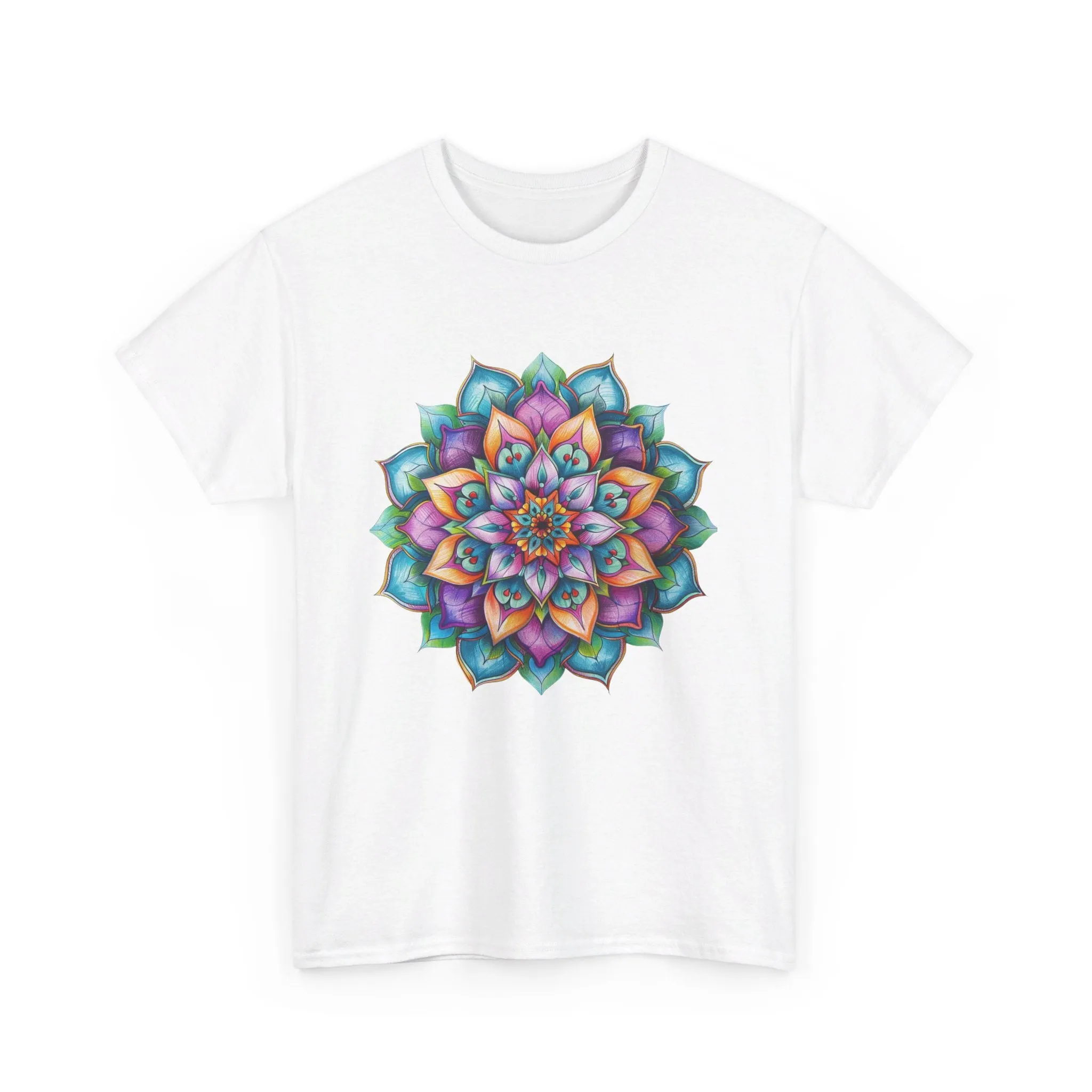 Mandala Art Yoga Mindfulness Tee - Unisex Cotton