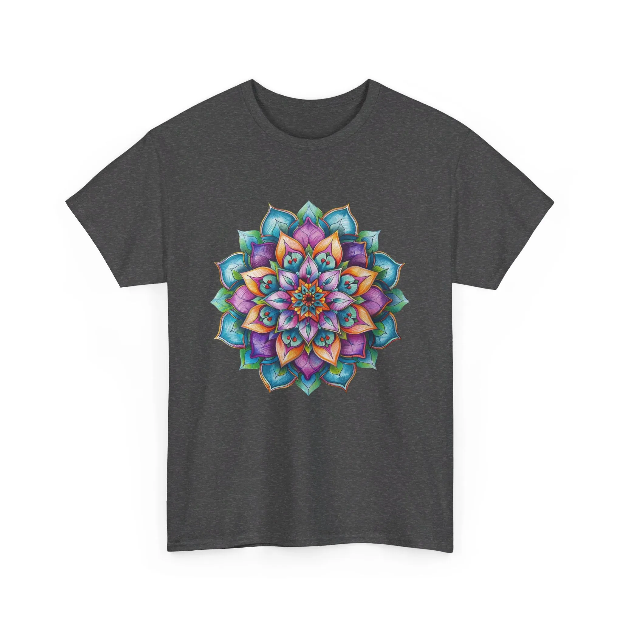 Mandala Art Yoga Mindfulness Tee - Unisex Cotton