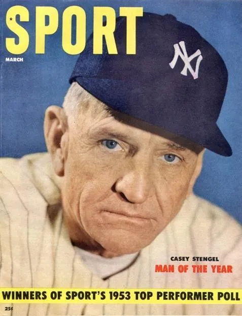 March 1954 Sport Cover (Casey Stengel, New York Yankees)