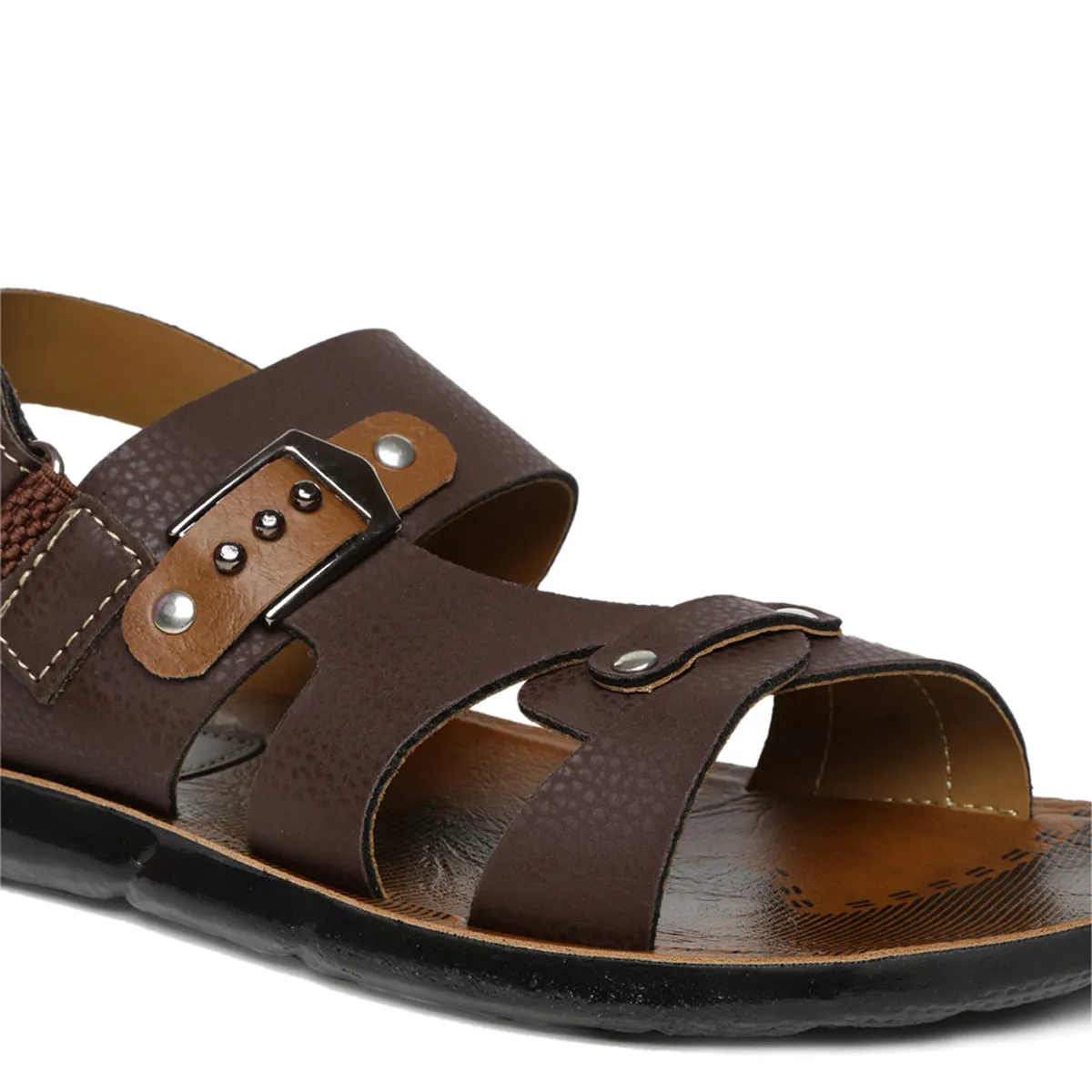 Men's Brown Slickers Sandals