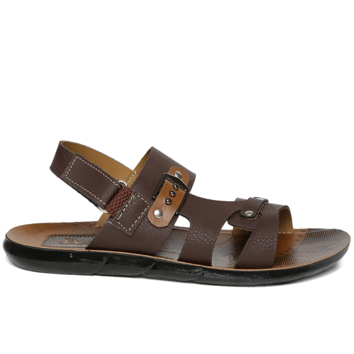 Men's Brown Slickers Sandals