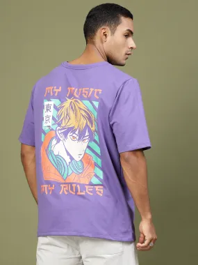 Rule the Music Anime Oversized T-shirt