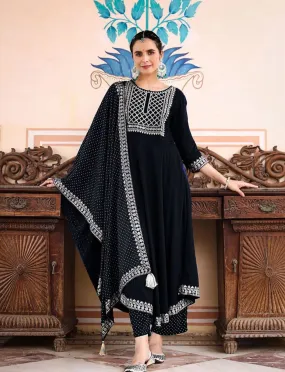 Women Embroidery Kurti Pant with Dupatta set